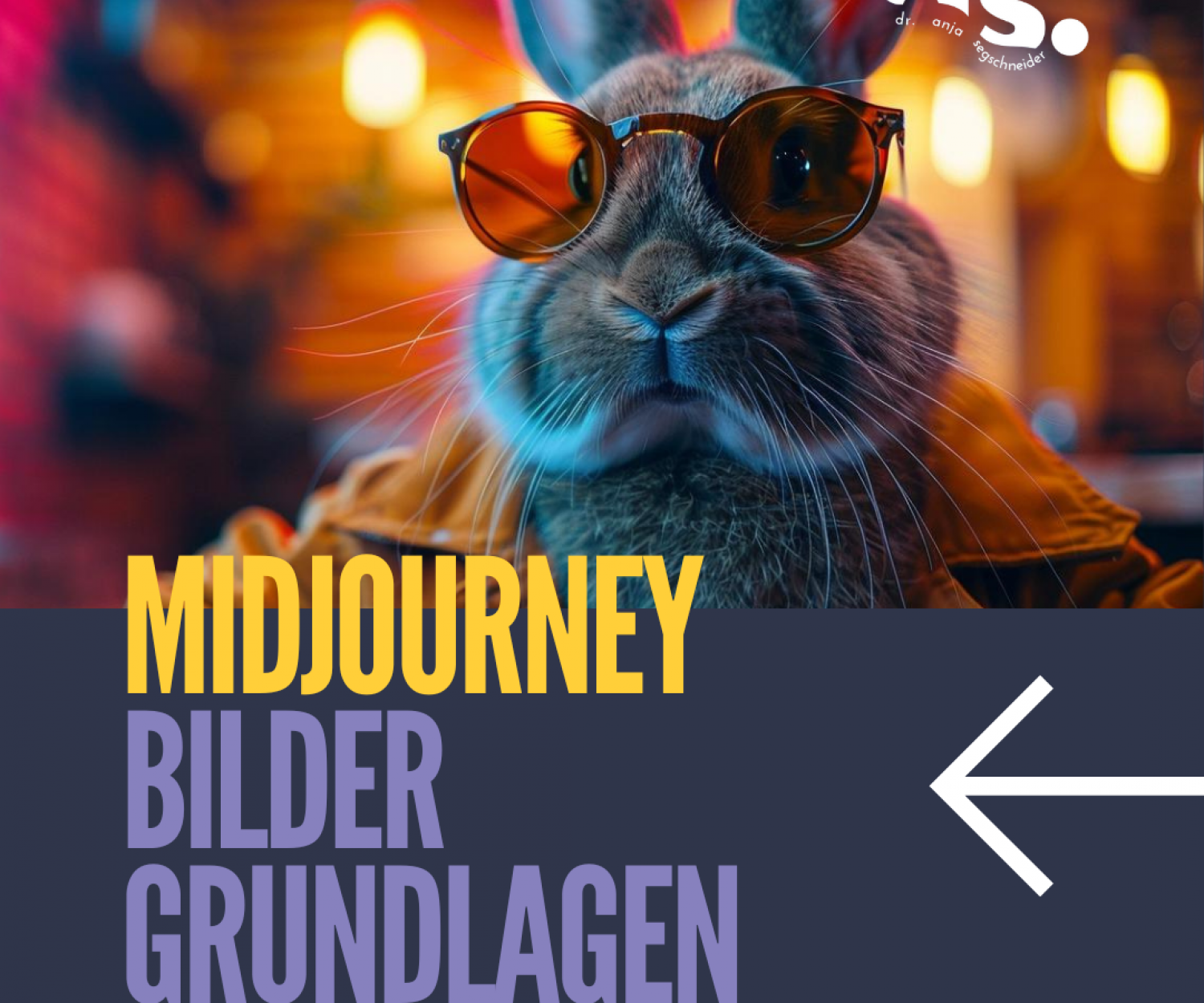 Midjourney Bilder erstellen Thumbnail, Hase mit Sonnenbrille